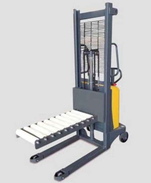 Semi-Electric Stacker with Rollers