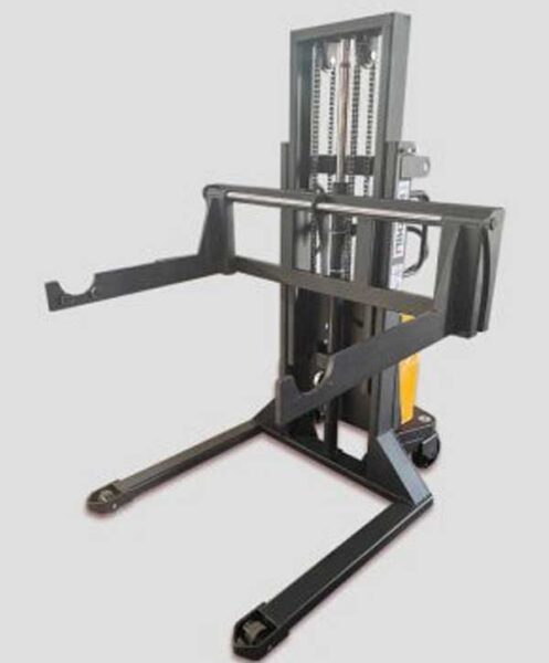 Semi-Electric Stacker with Adjustable straddle leg