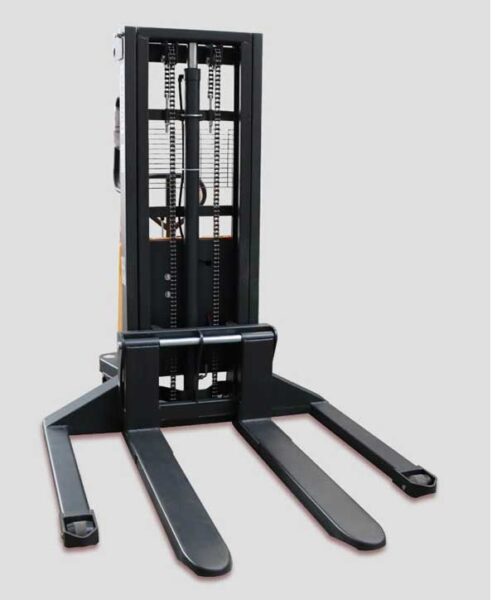 Straddle Pedestrian Electric Stacker with Adjustable straddle leg