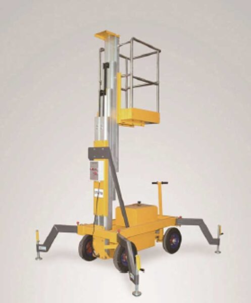 Courtyard-type aluminum alloy aerial working platform