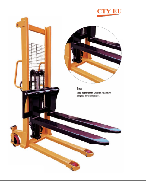 Hand Pallet Stacker – CTY-D 500/1000/2000/3000 Kg